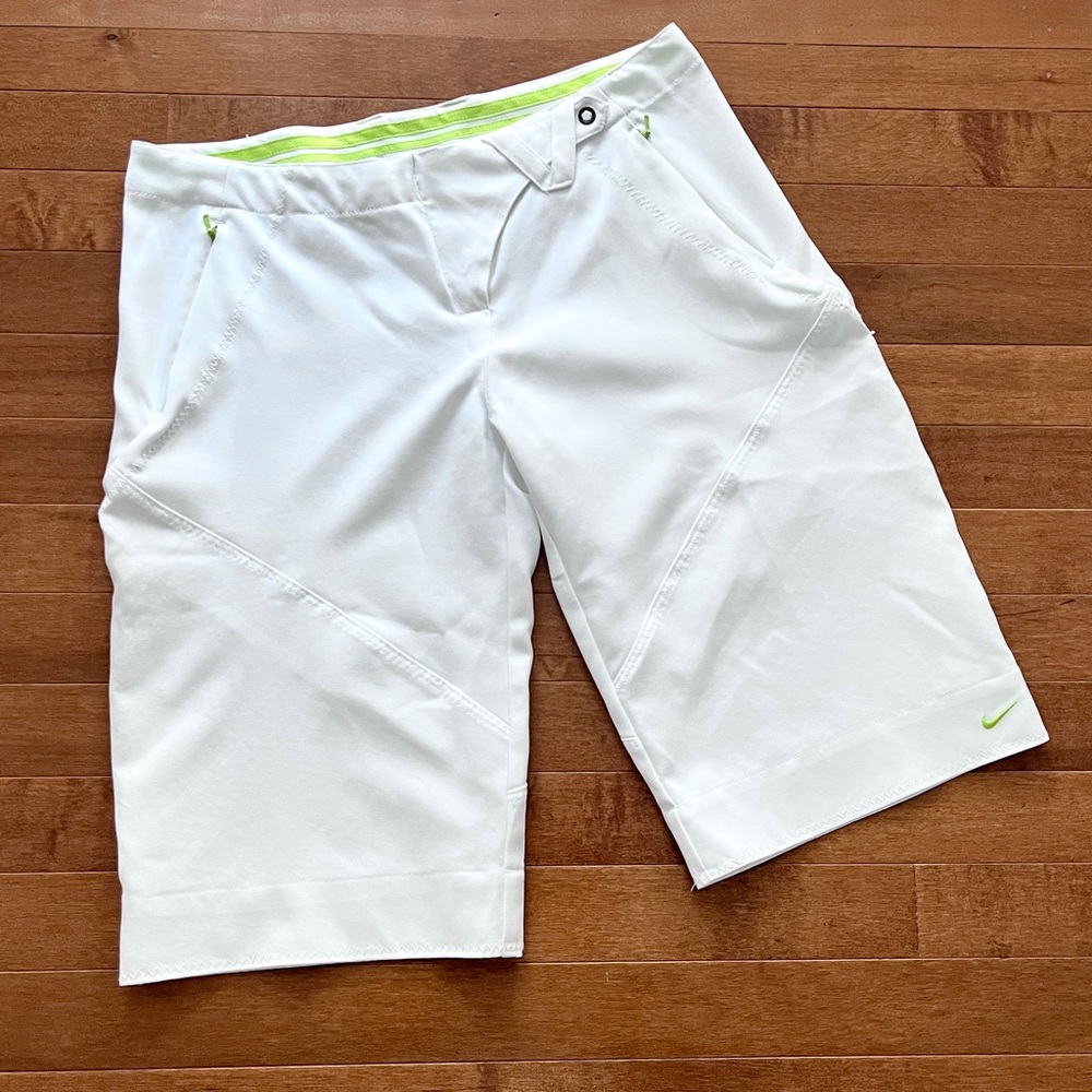 NIKE athletic active wear white shorts